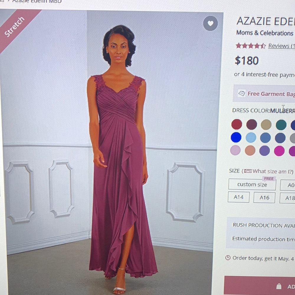 Mother of bride dress